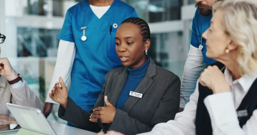 Healthcare leaders meeting to discuss patient safety in Africa